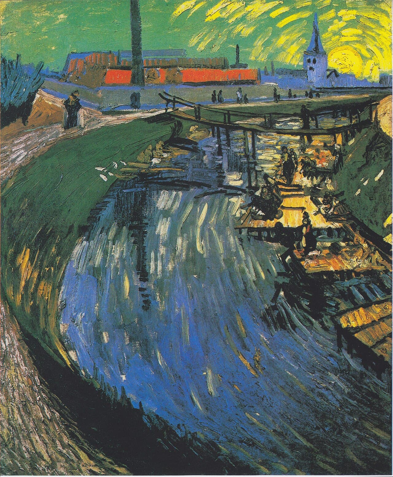 Canal with Women Washing (1888)