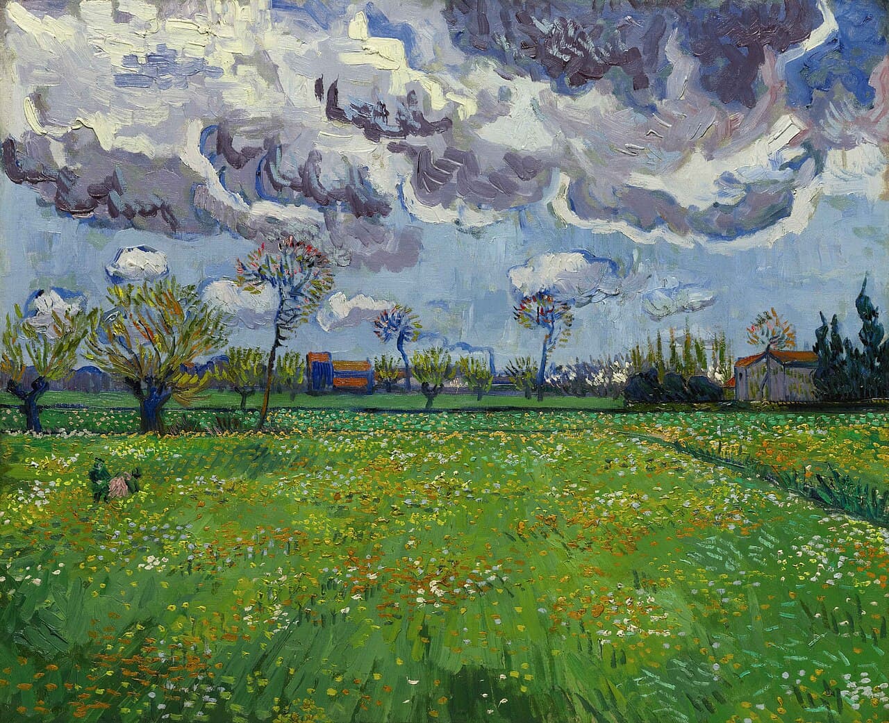 Landscape Under a Stormy Sky (1888)