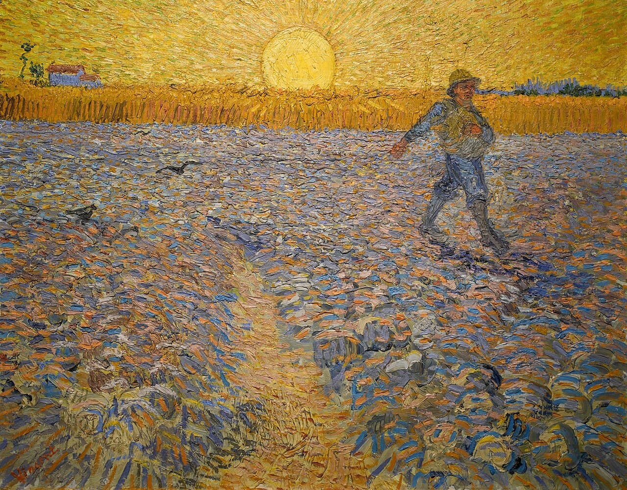 The Sower (Sower at Sunset) by Vincent van Gogh (1888)