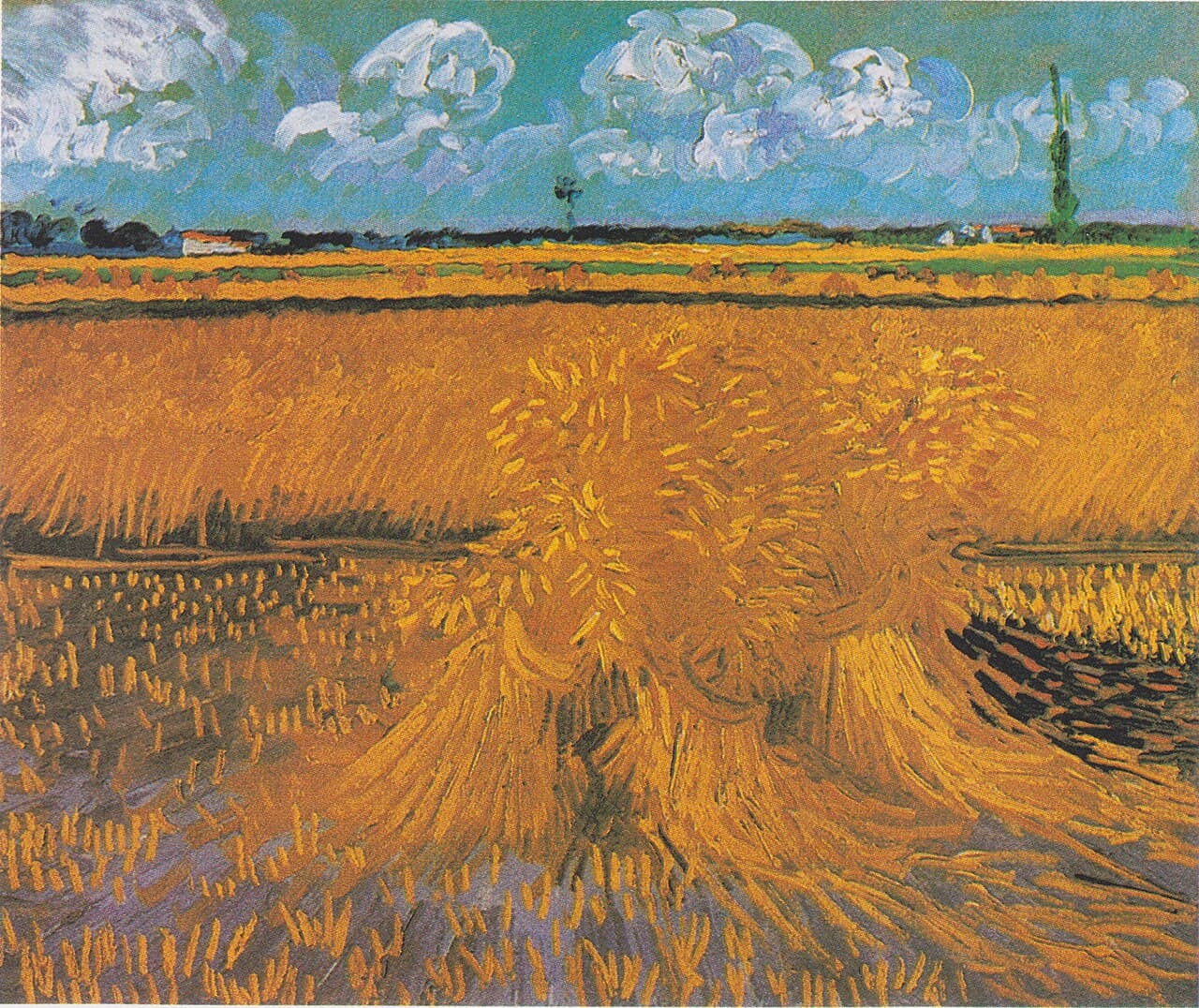 Wheat Field with Sheaves (1888)