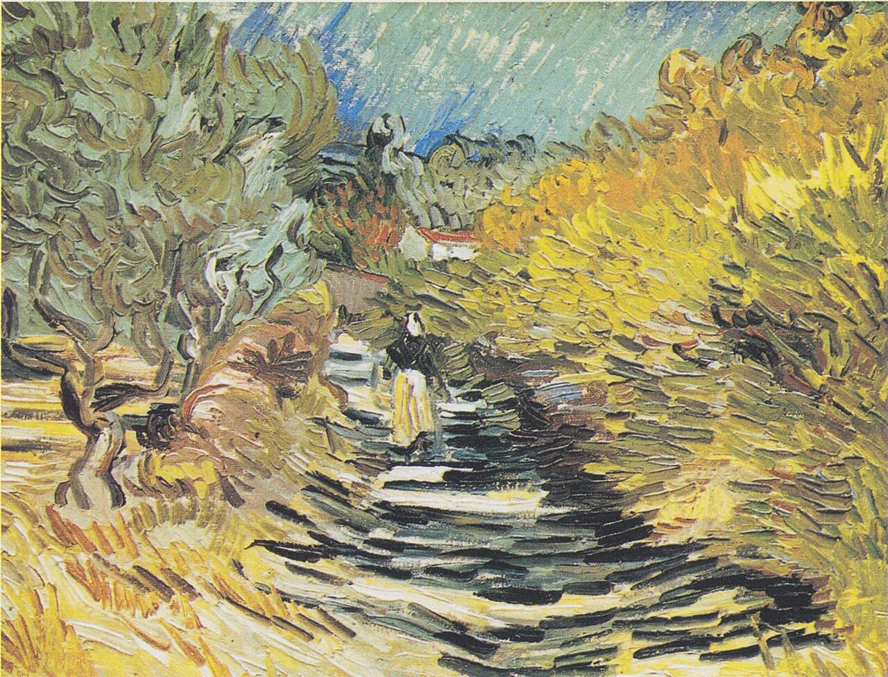 A Road at Saint-Remy with Female Figure (1889)