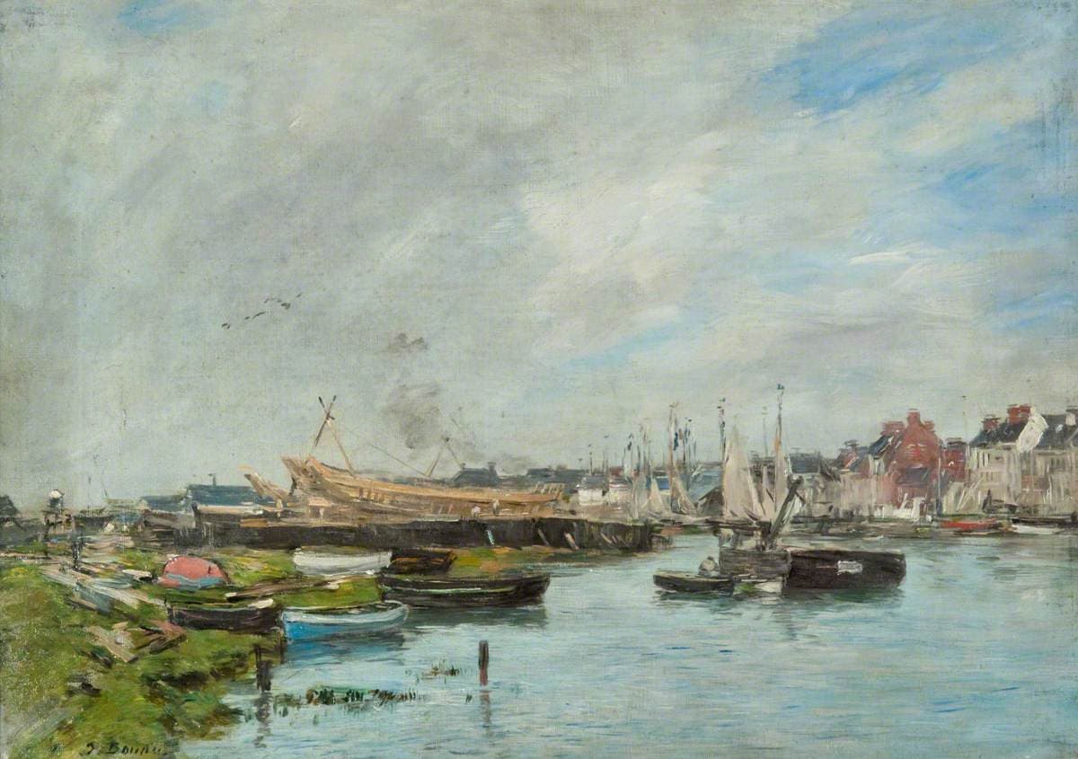 The Port of Trouville, Boatyard (1887)