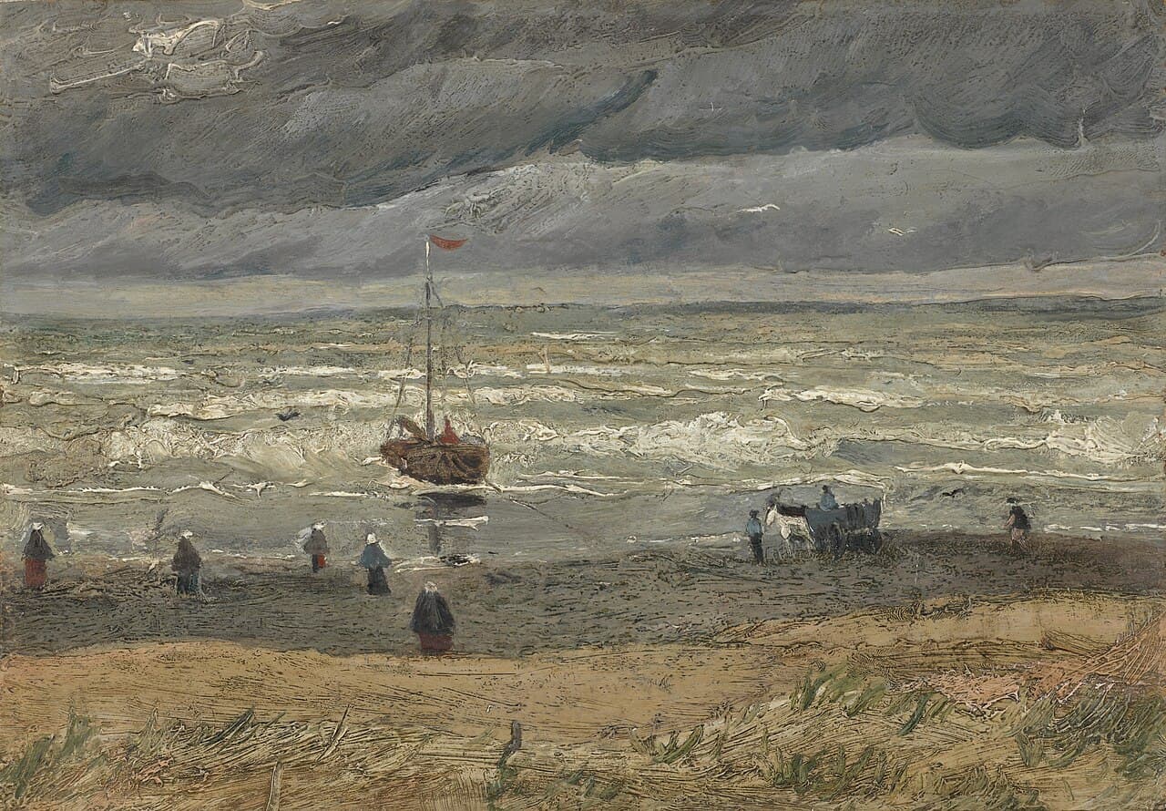 View of the Sea at Scheveningen by Vincent van Gogh (1882)