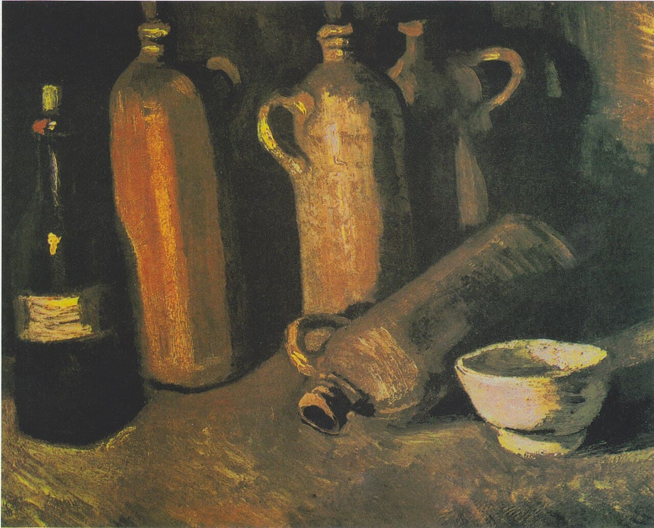 Still Life with Jars by Vincent van Gogh (1884)