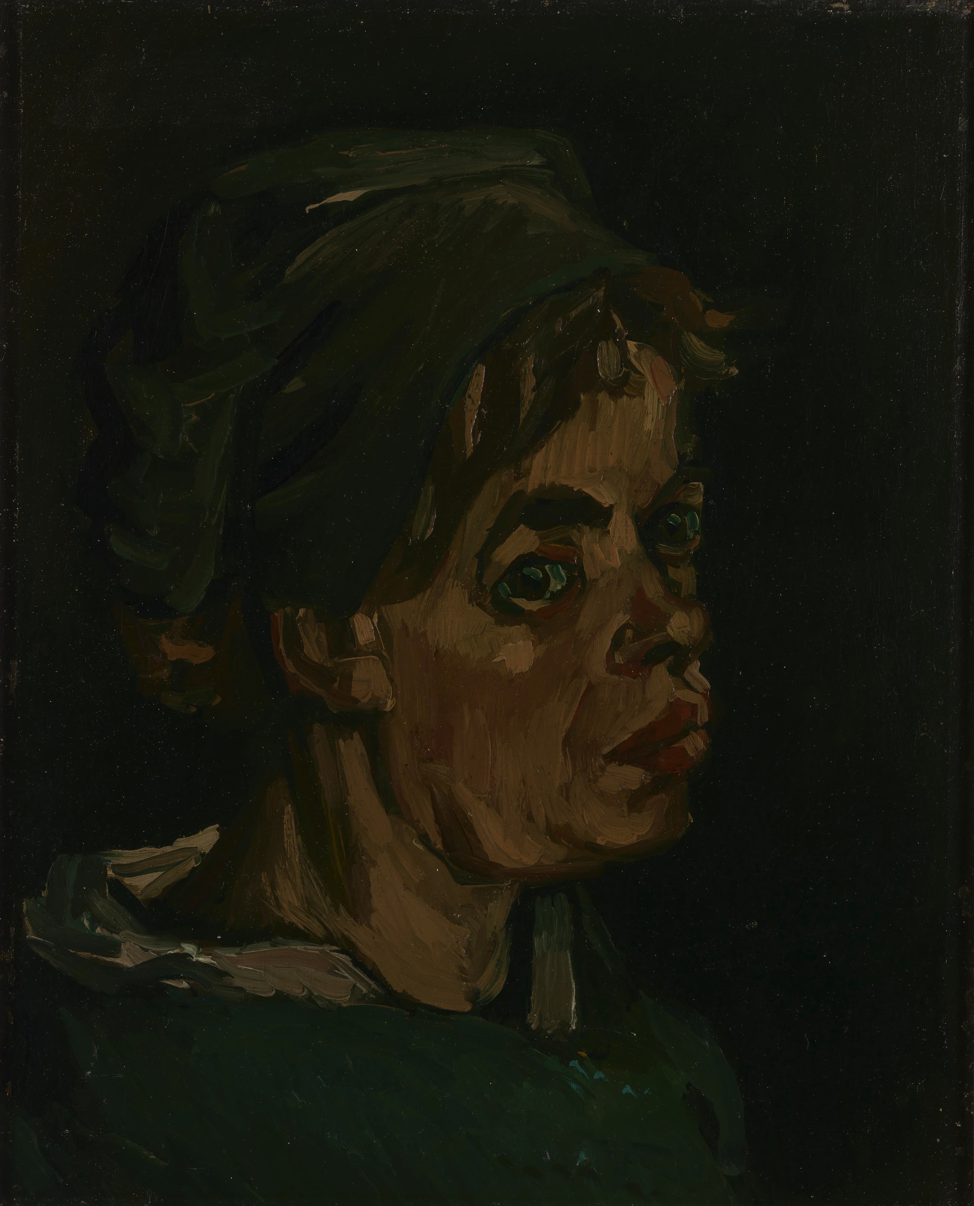 Head of a Woman by Vincent van Gogh (1885)
