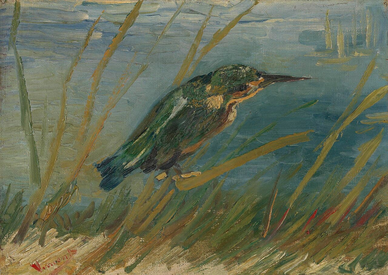 Kingfisher by the Waterside by Vincent van Gogh (1887)