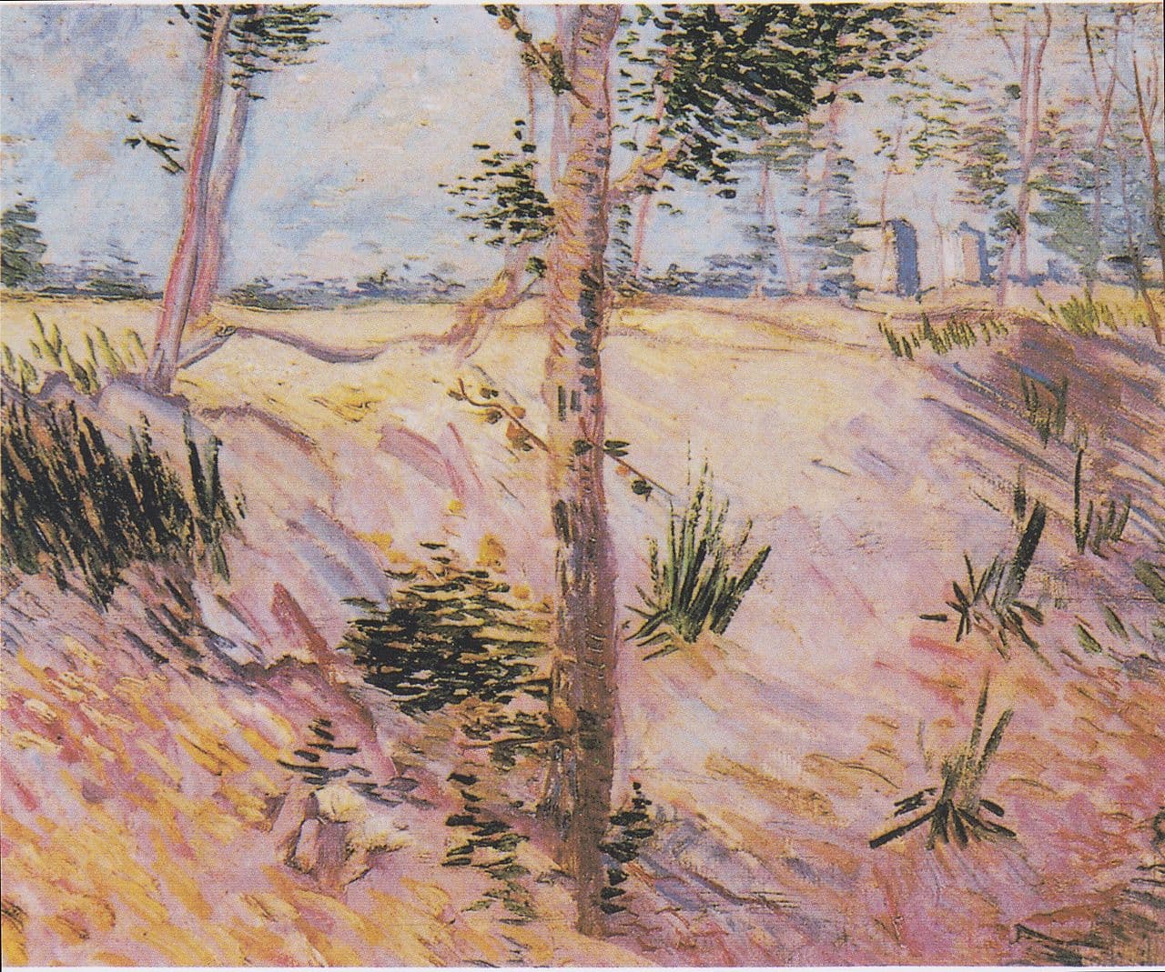 Trees on a slope (1887)