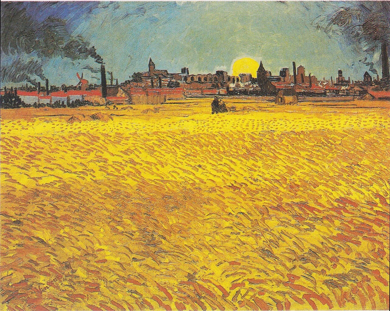 Summer evening in Arles (1888)
