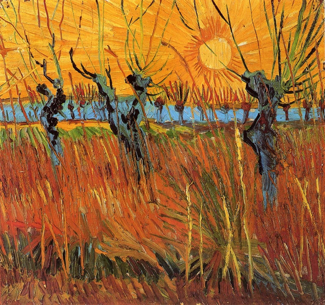 Willows at Sunset by Vincent van Gogh (1888)