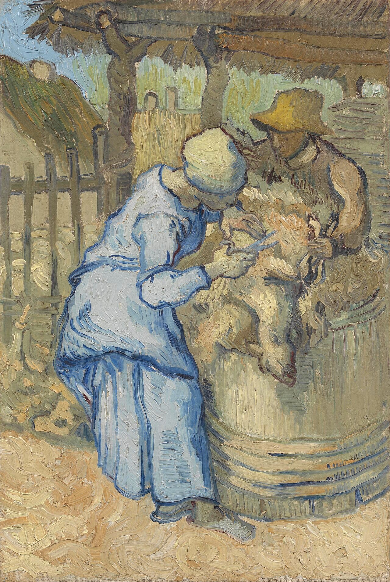 The Sheepshearer (after Millet) by Vincent van Gogh (1889)