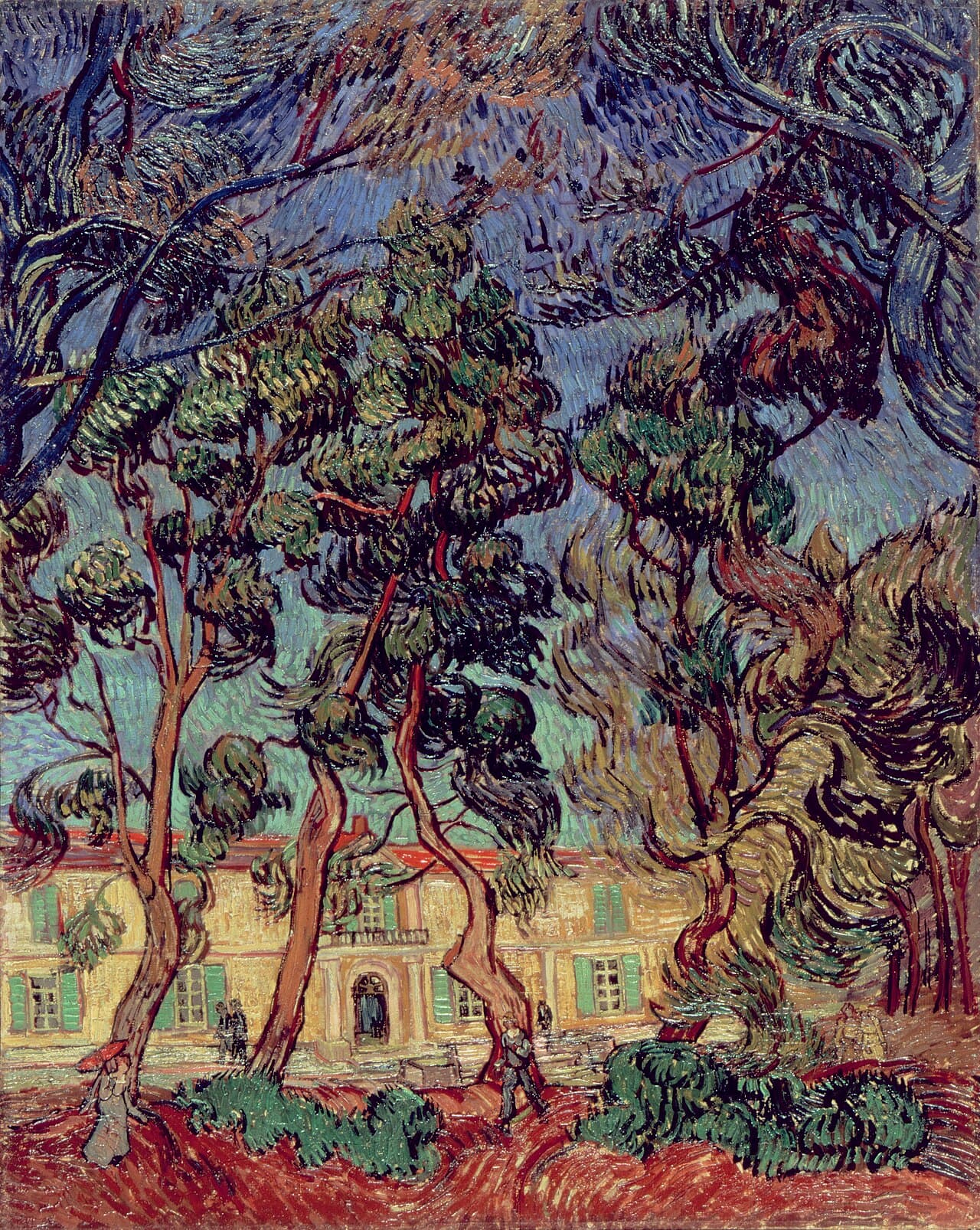 Trees in the Garden of Saint-Paul Hospital (1889)