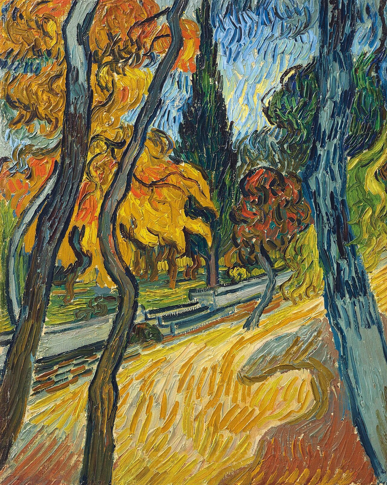 Trees in the Garden of Saint-Paul Hospital (1889)