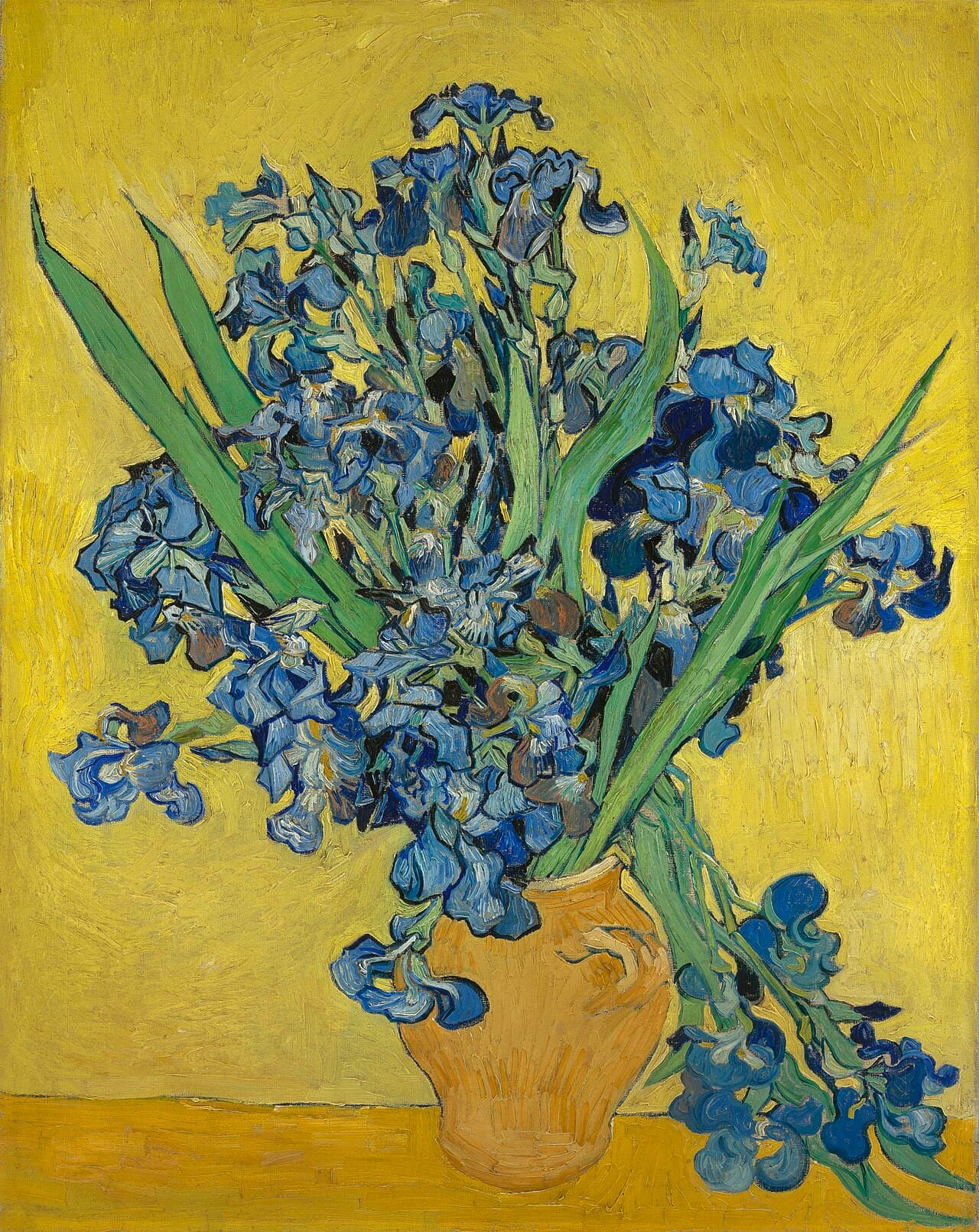 Vase with Irises by Vincent van Gogh (1890)