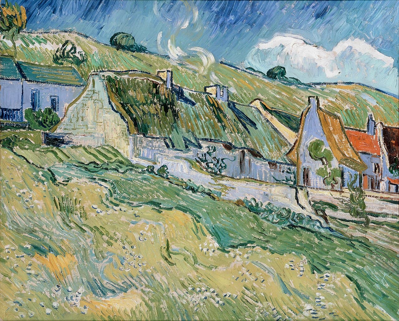 Thatched Cottages and Houses (1890)