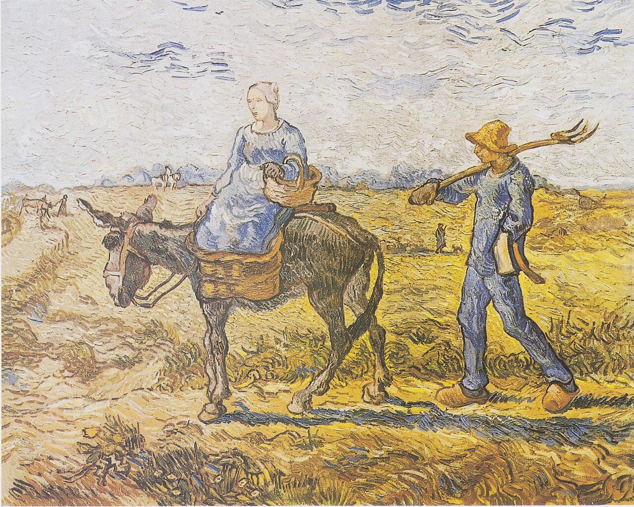 Morning. Going to Work (after Millet ) (1890)