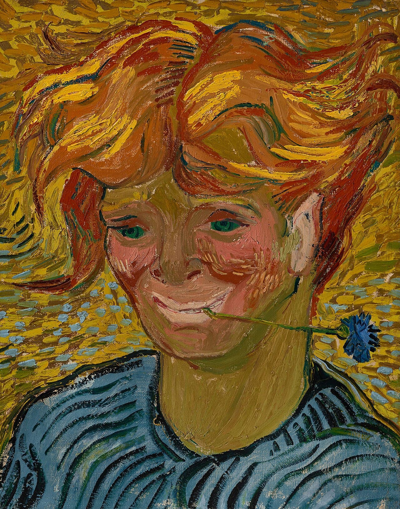 Young Man with Cornflower (1890)