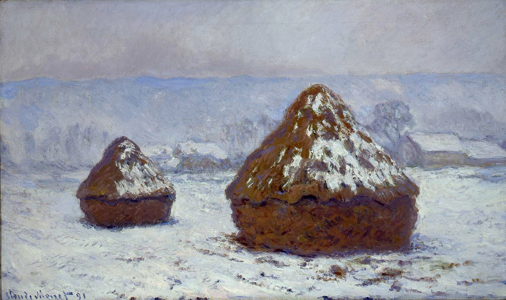 Grainstacks, Snow Effect (1891)