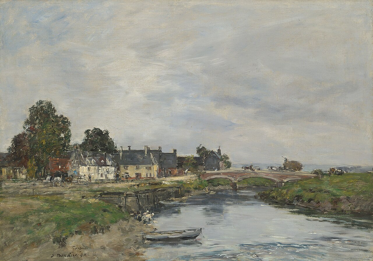 Touques, the Old Harbor at Low Tide