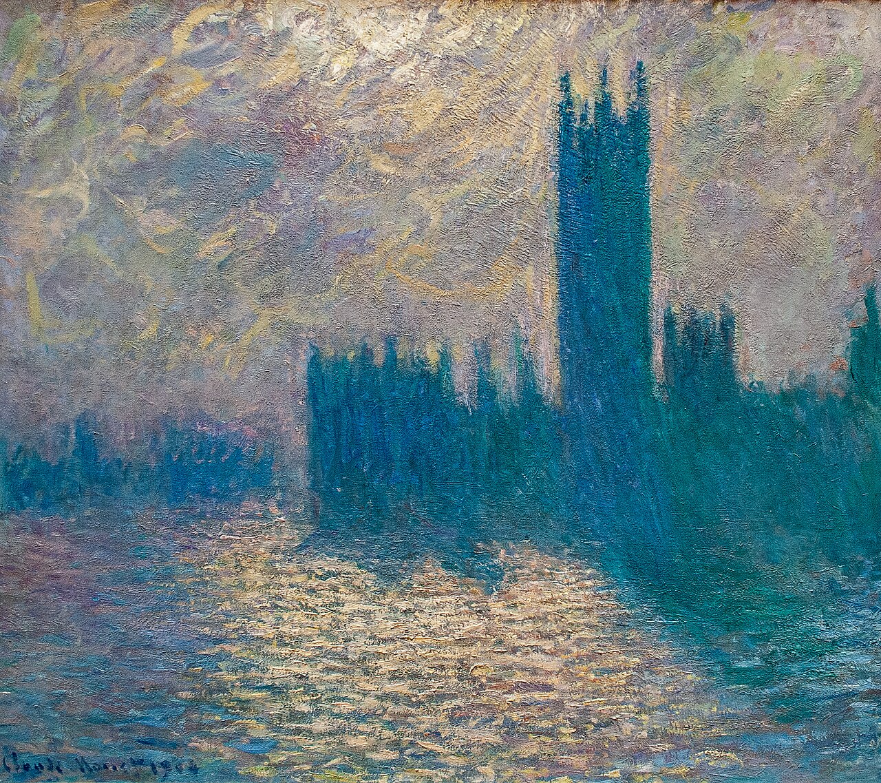 Houses of Parliament, stormy sky