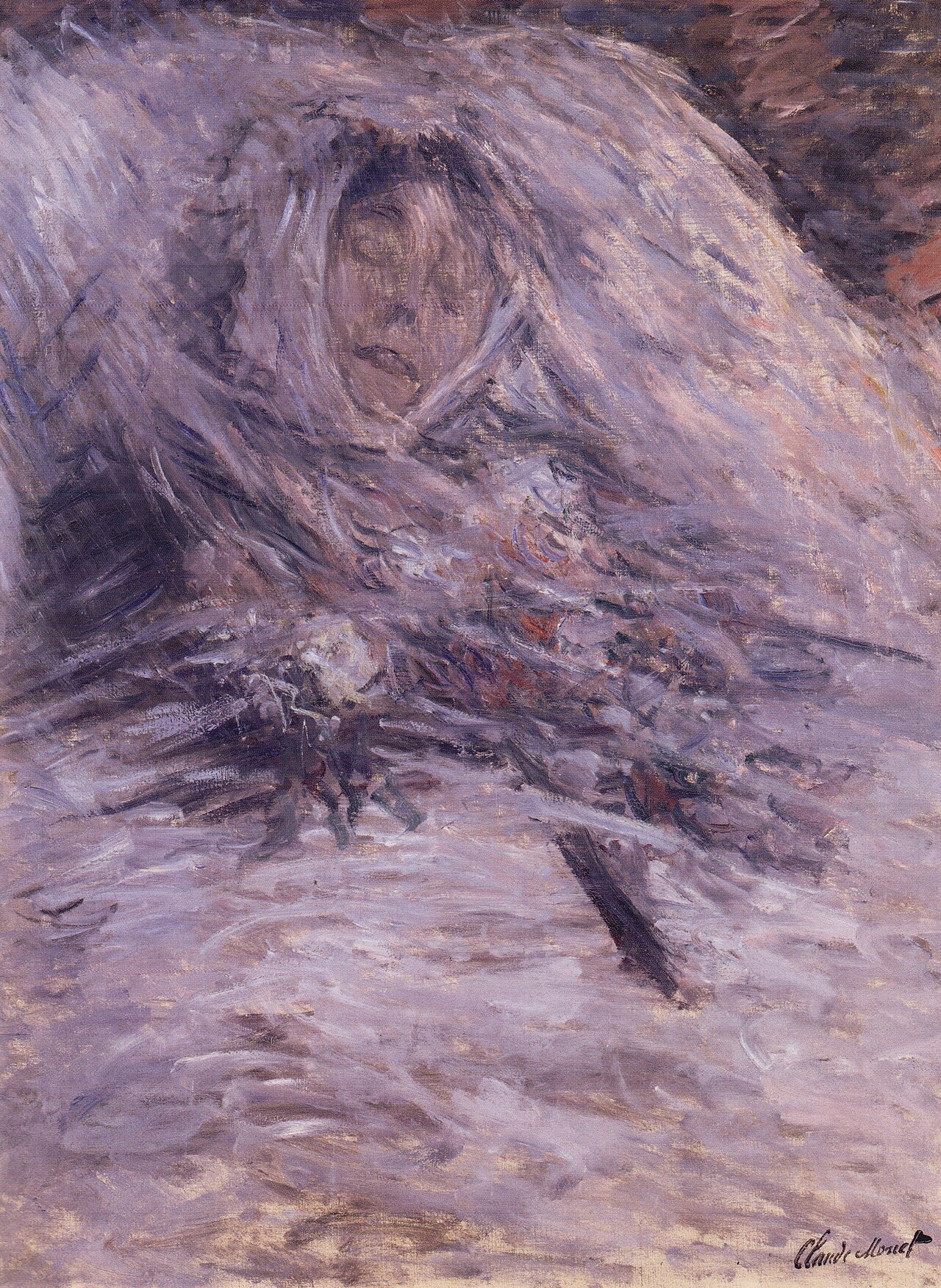 Camille Monet on her deathbed