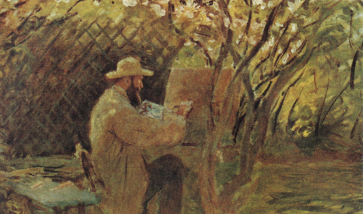 Manet Painting in Monet's Garden at Argenteuil