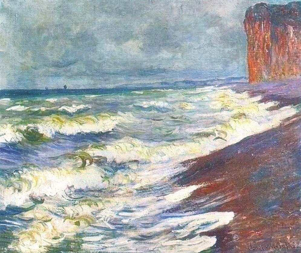 Mer agitée à Pourville