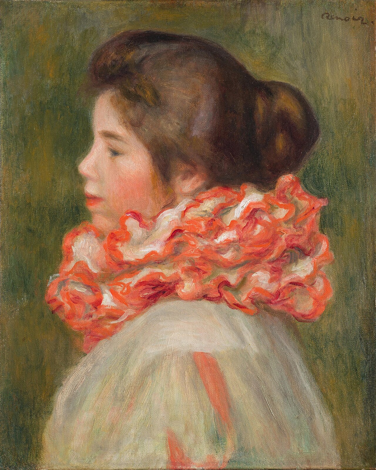 Girl in a Red Ruff