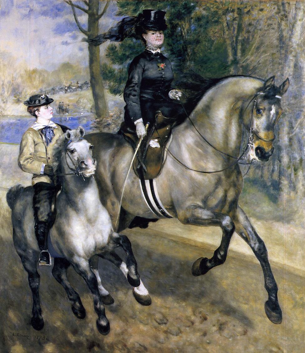 Riding in the bois de Boulogne