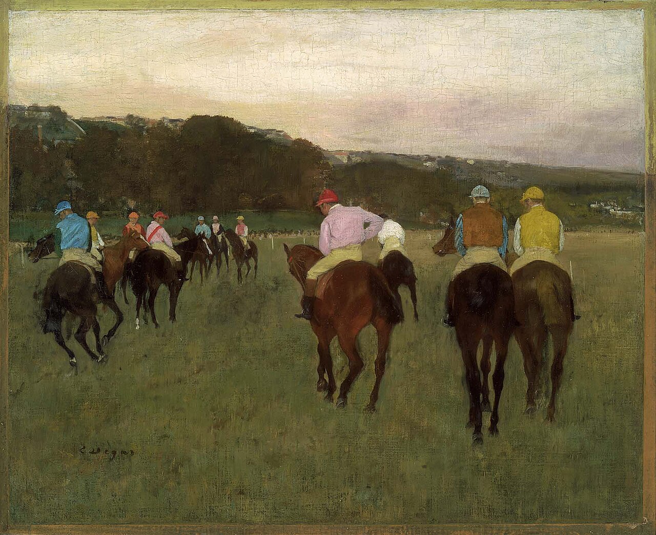 Racehorses at Longchamp