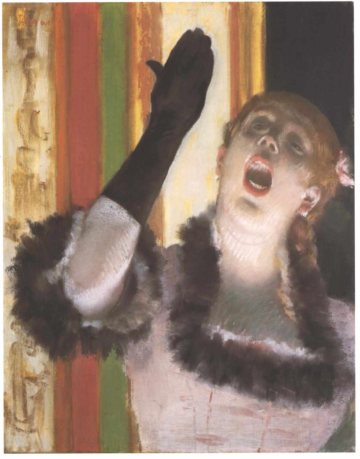 Singer with a Glove