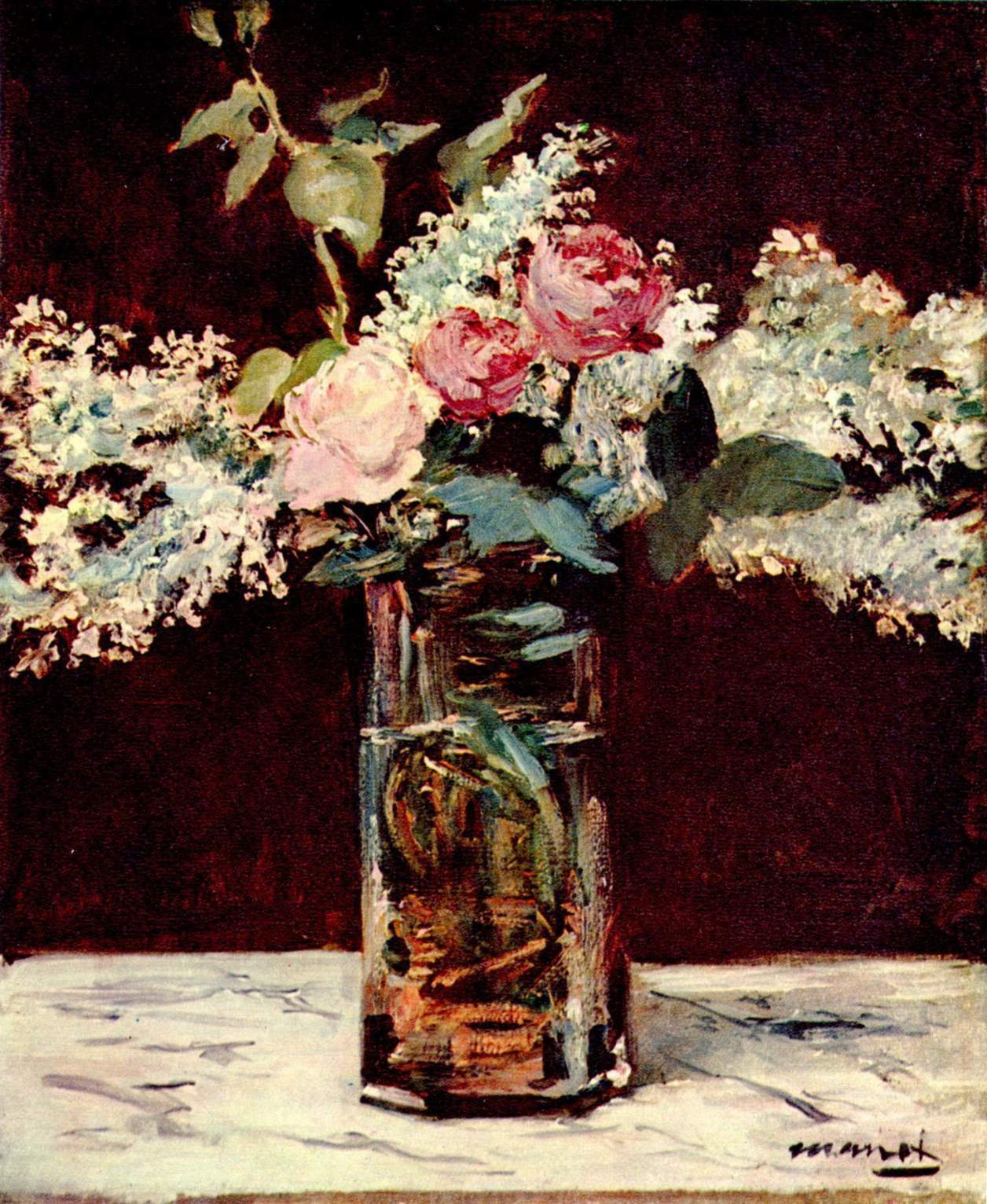 Lilacs and Roses