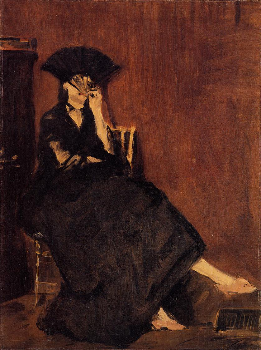 Berthe Morisot with a fan