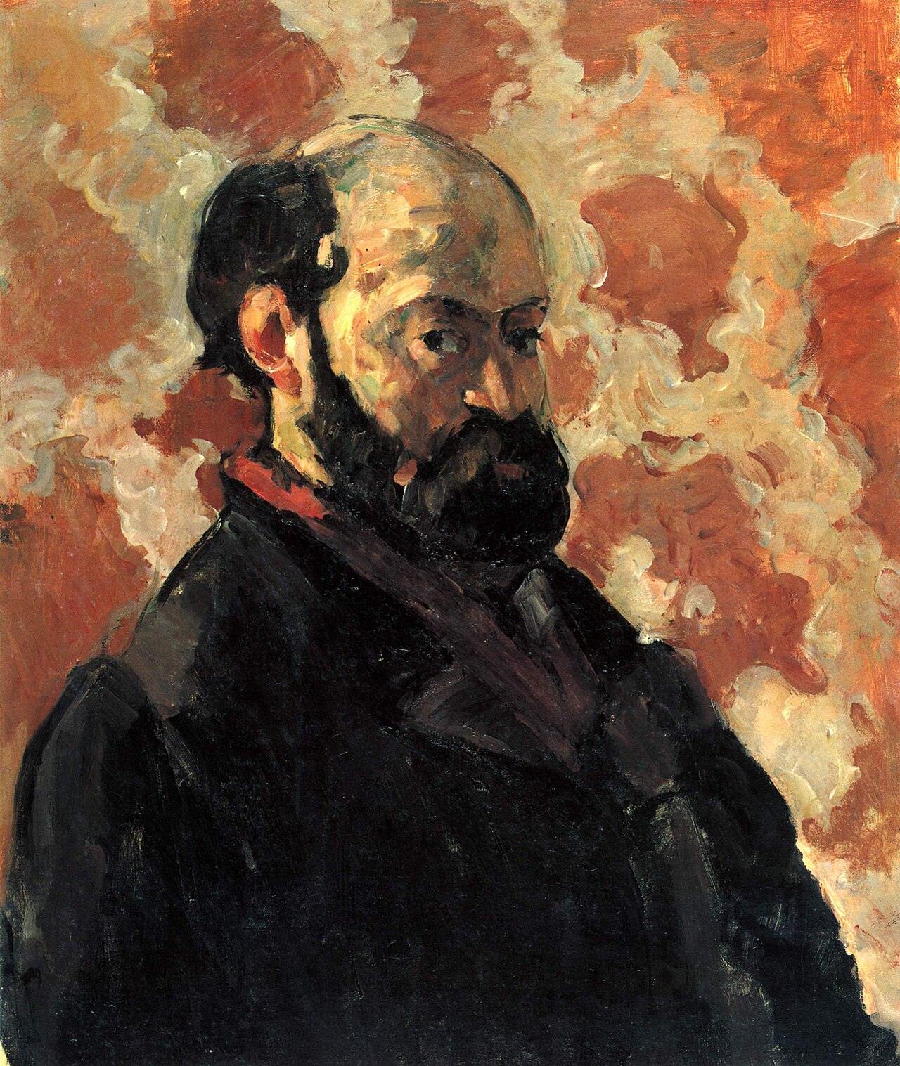 Portrait de l'artiste au fond rose