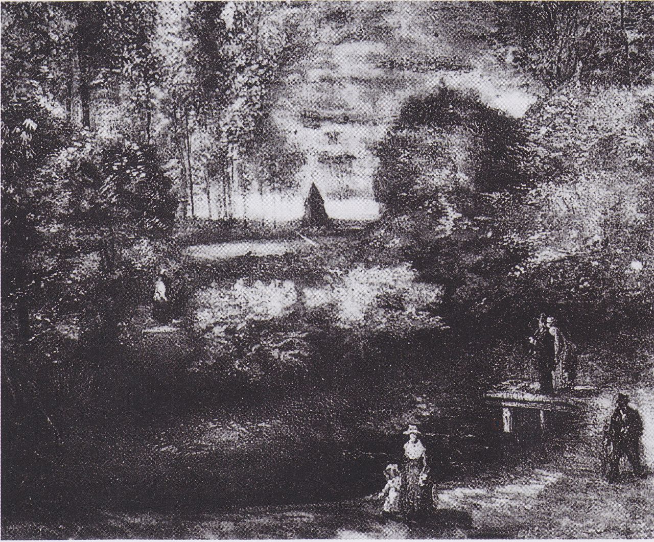 Parsonage Garden at Nuenen with Pond and Figures