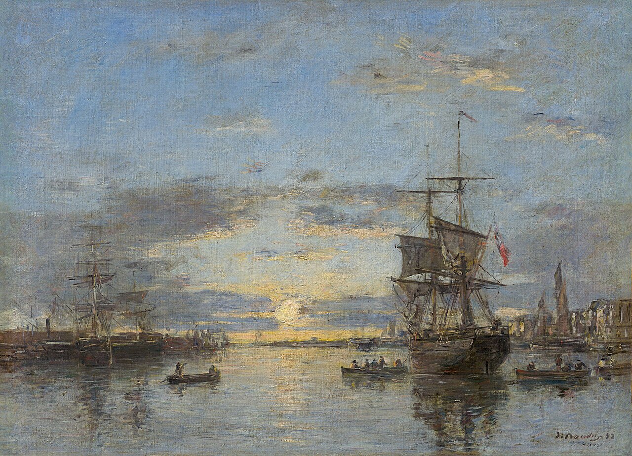 Le Havre: The Outer Harbor at Sunset
