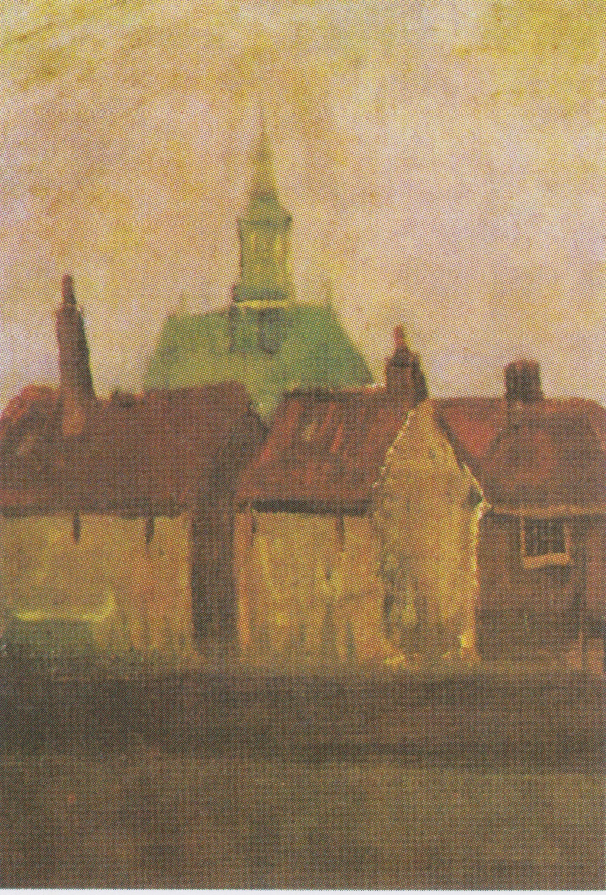The New Church and Old Houses in The Hague