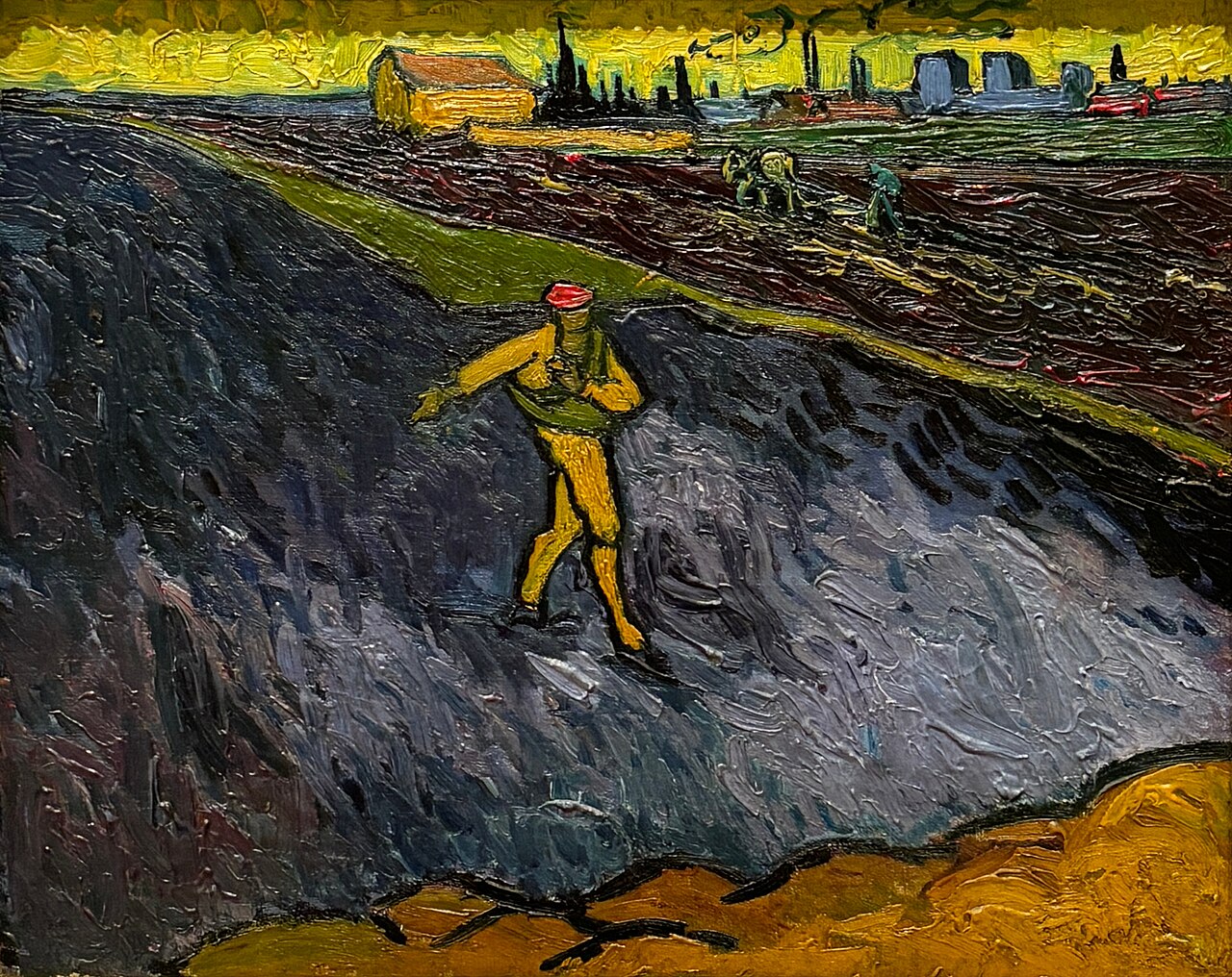 The Sower: Outskirts of Arles in the Background
